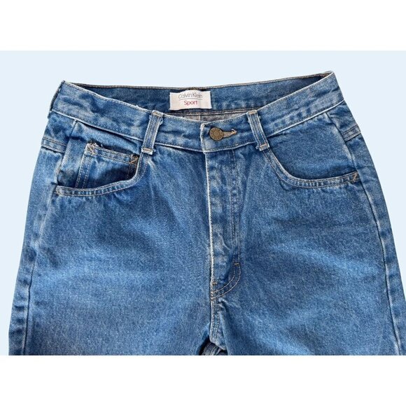 Vintage CALVIN KLEIN Sport Hi Waisted Mom Jean 80s / 90s Sz 24 - Picture 3 of 8